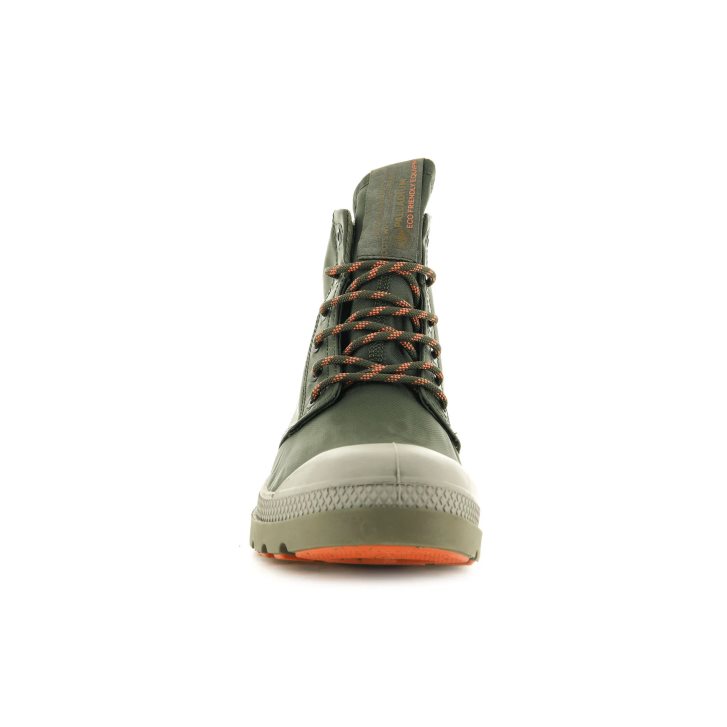 Palladium Pampa Lite+ Recycle WP+ Men's Boots Olive | UK Q390-DIJ